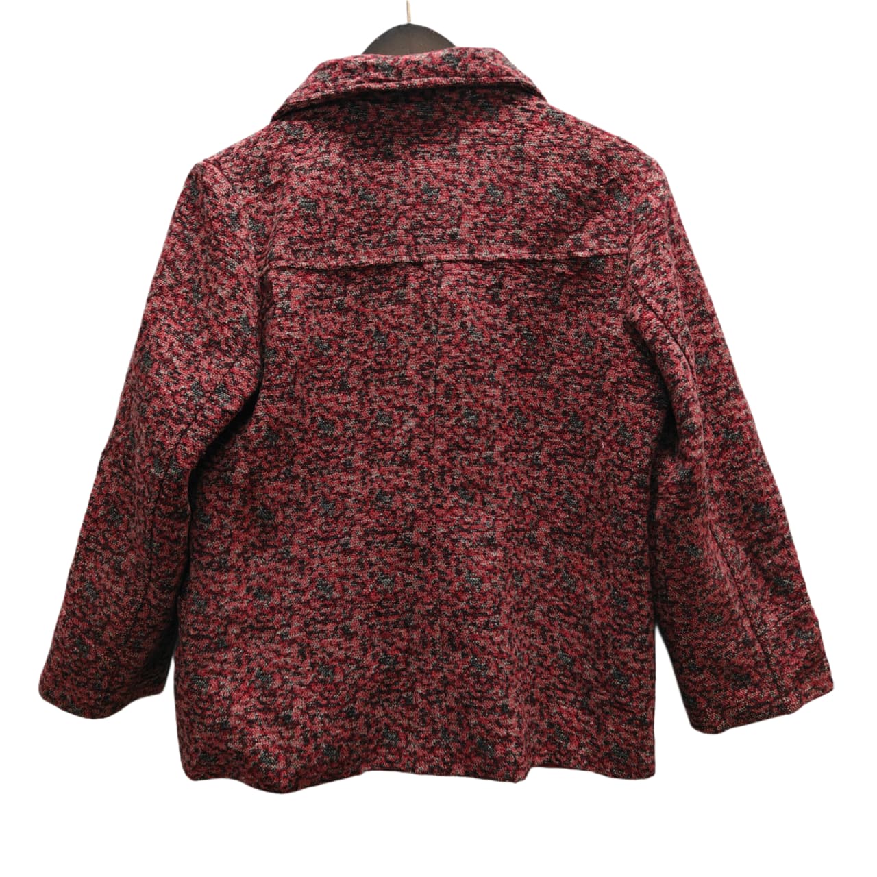 Women’s Coat -Maroon & Grey Mix (XL)