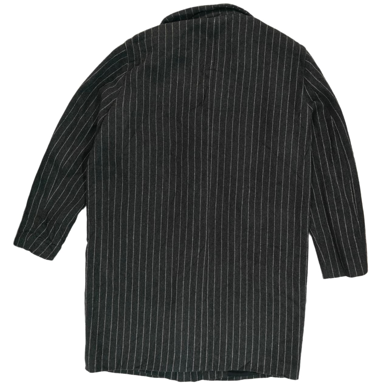 Men's Coat - Black & Grey Striped (3XL)