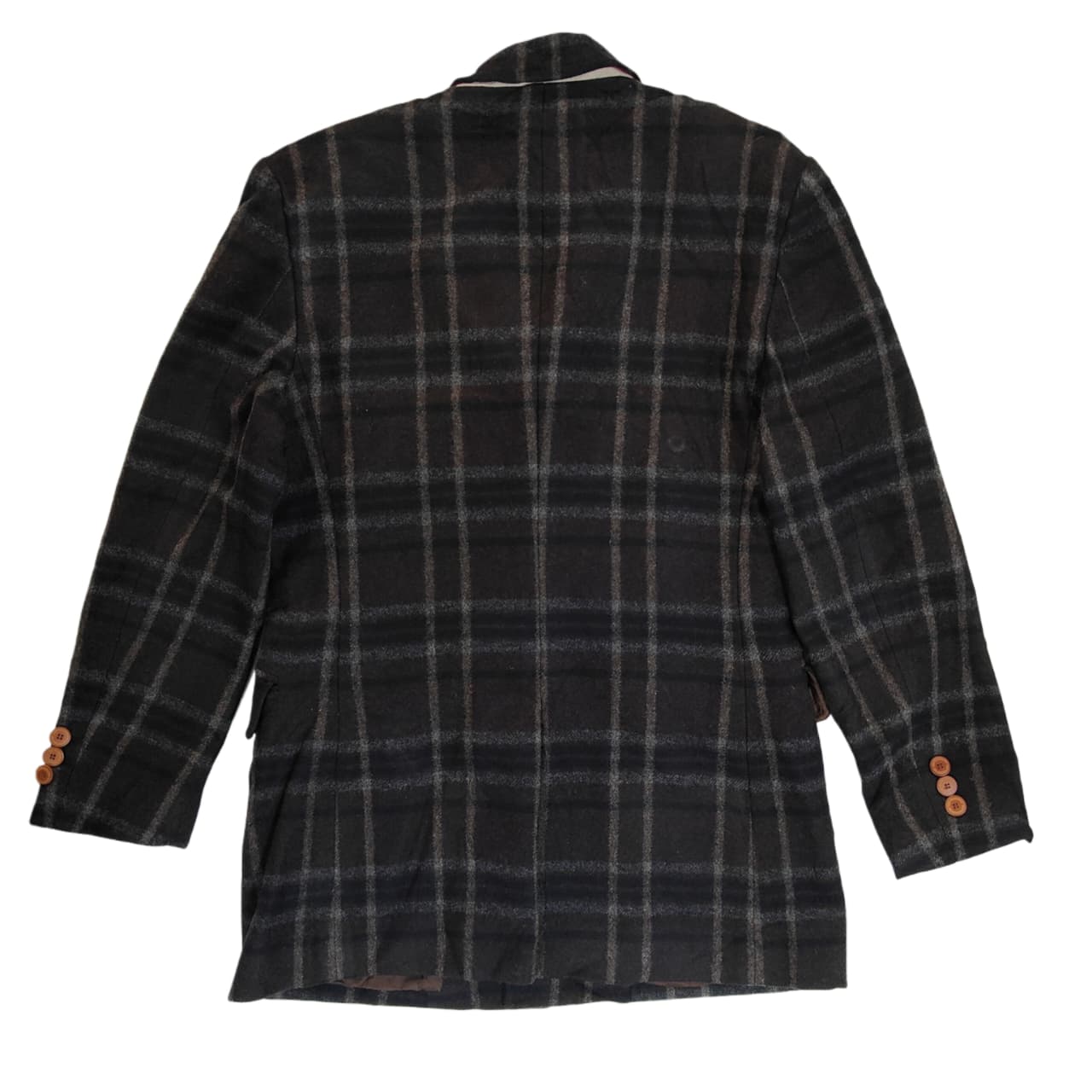 Men's Blazer - Coffee Checkered (S)