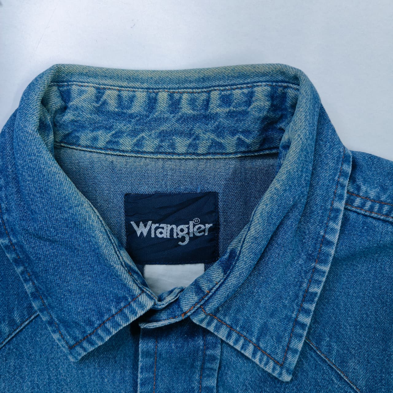Wrangler Men's Shirt- Navy Blue(L)