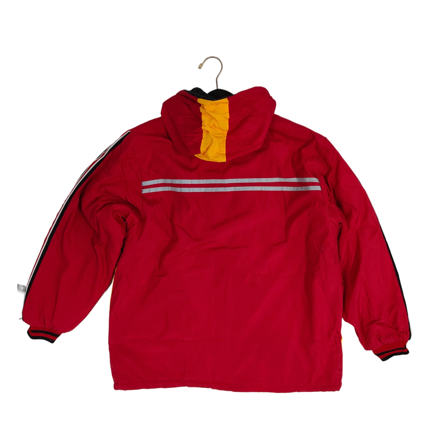 Men’s Hooded Jacket - Red & Yellow (3XL)