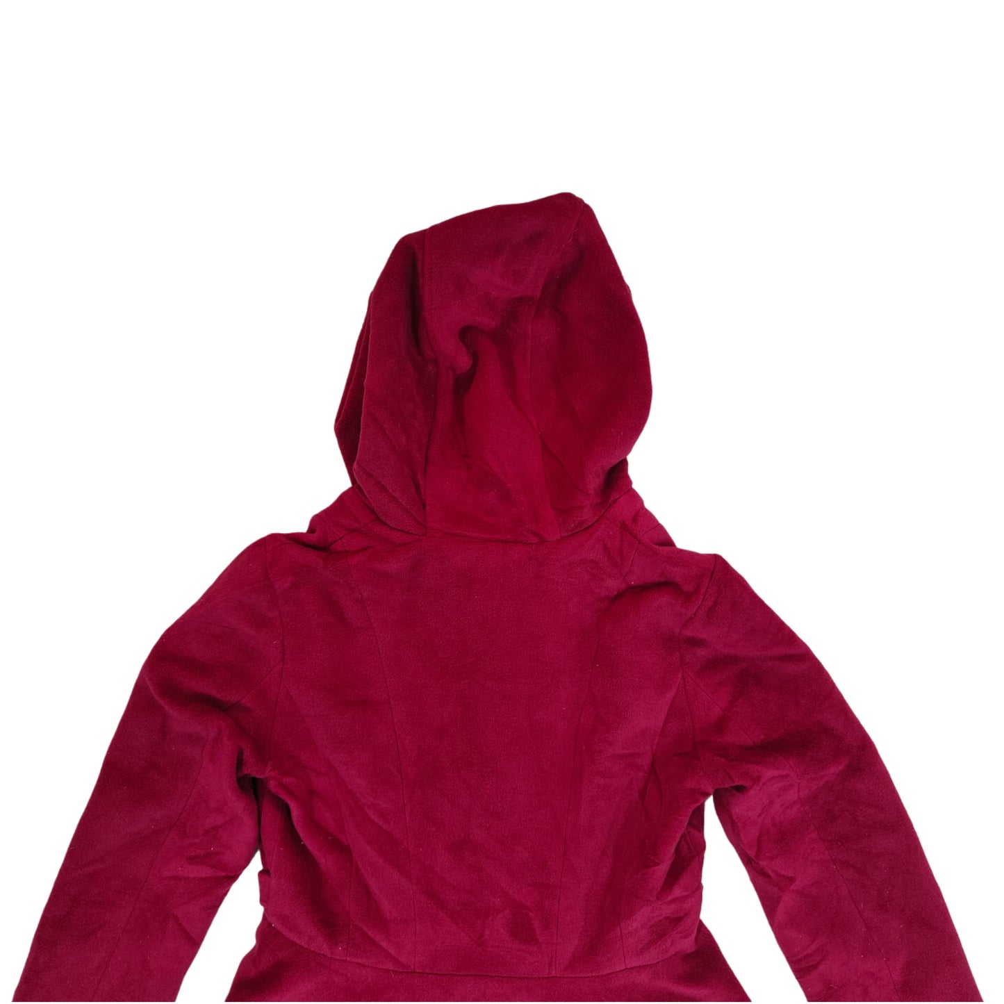 Women’s Hooded Overcoat - Reddish Pink (2XS)