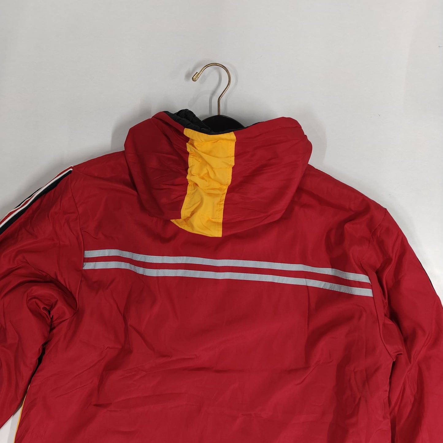Men’s Hooded Jacket - Red & Yellow (3XL)