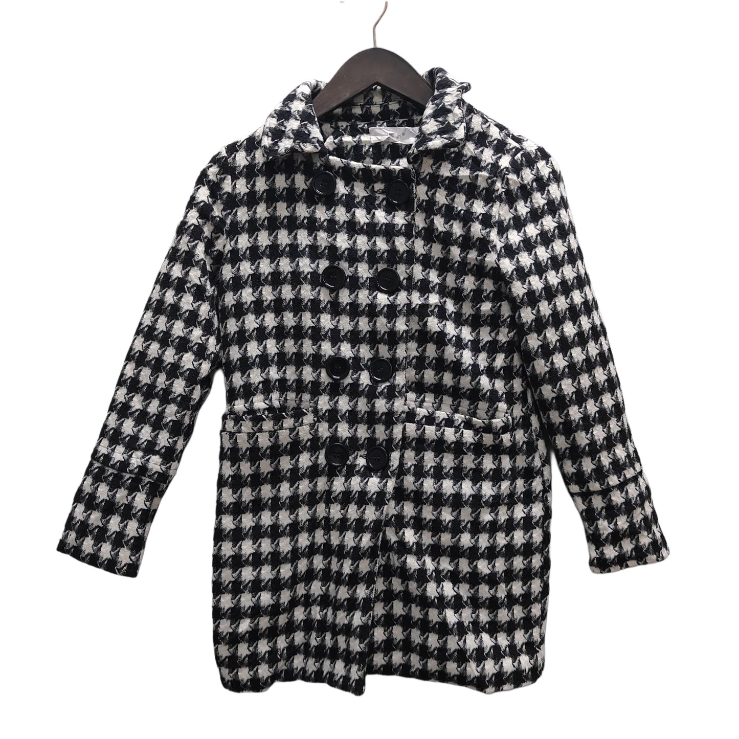 Women's Coat - Black & White Checkered (2XS)