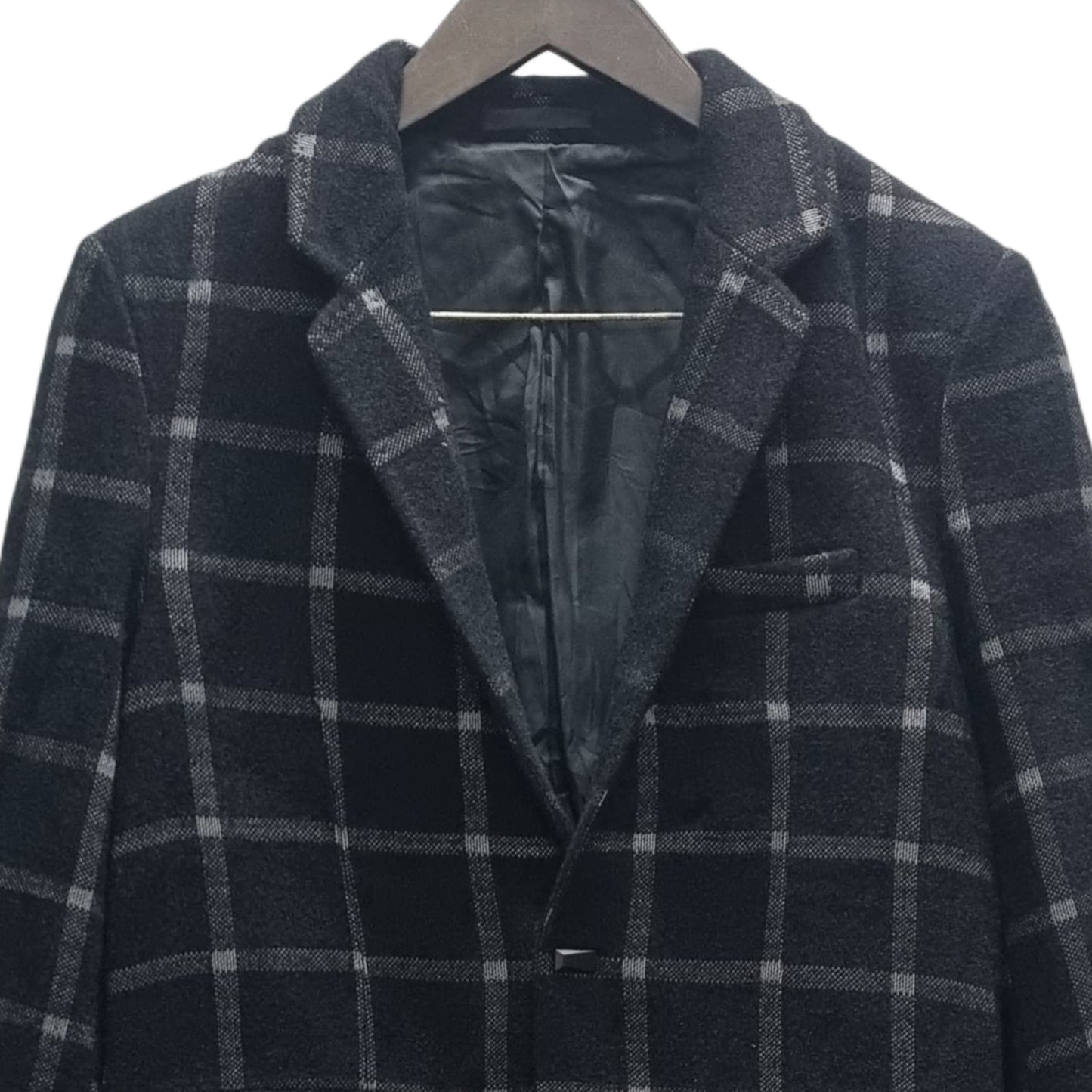 Men’s Blazer - Checkered Black (M)