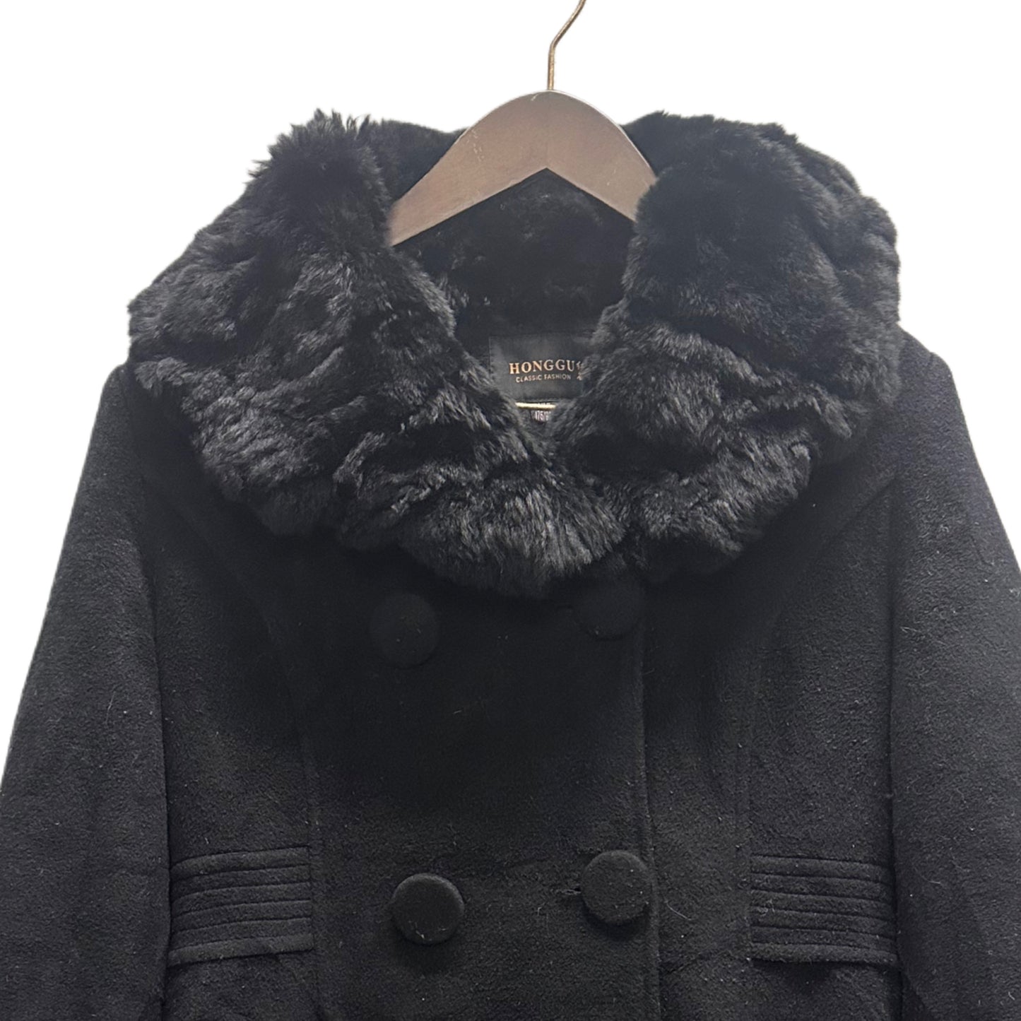 Women's Overcoat - Black (M)