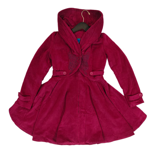 Women’s Hooded Overcoat - Reddish Pink (2XS)