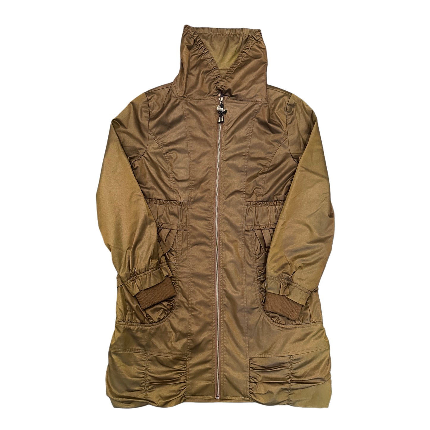 Women’s Long Jacket - Dark Mustard Yellow (XS) (with a Golden hue)