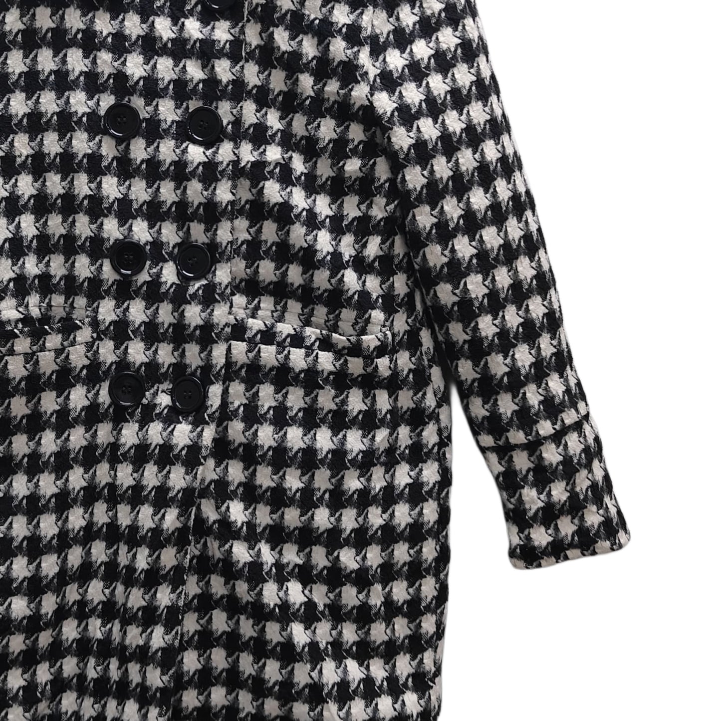 Women's Coat - Black & White Checkered (2XS)