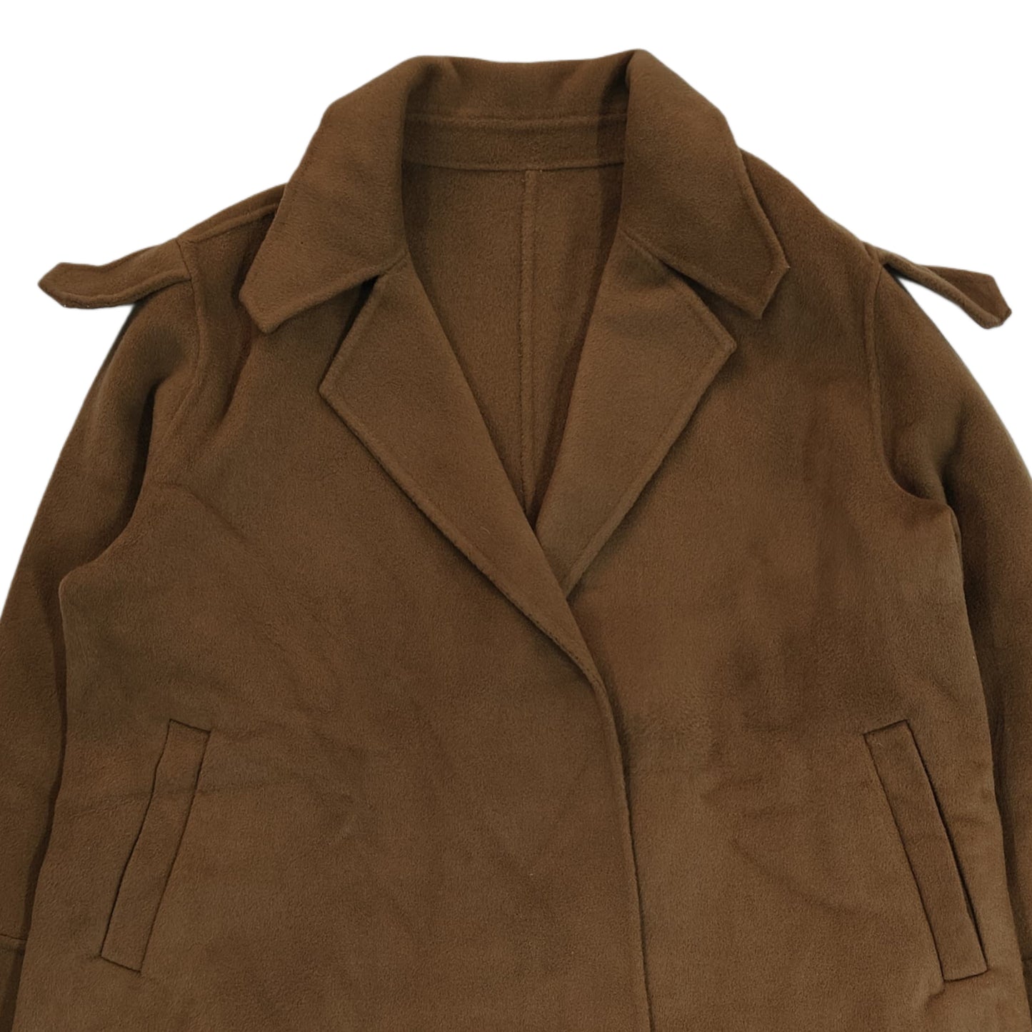 Women's Short Overcoat - Brown (XXL)