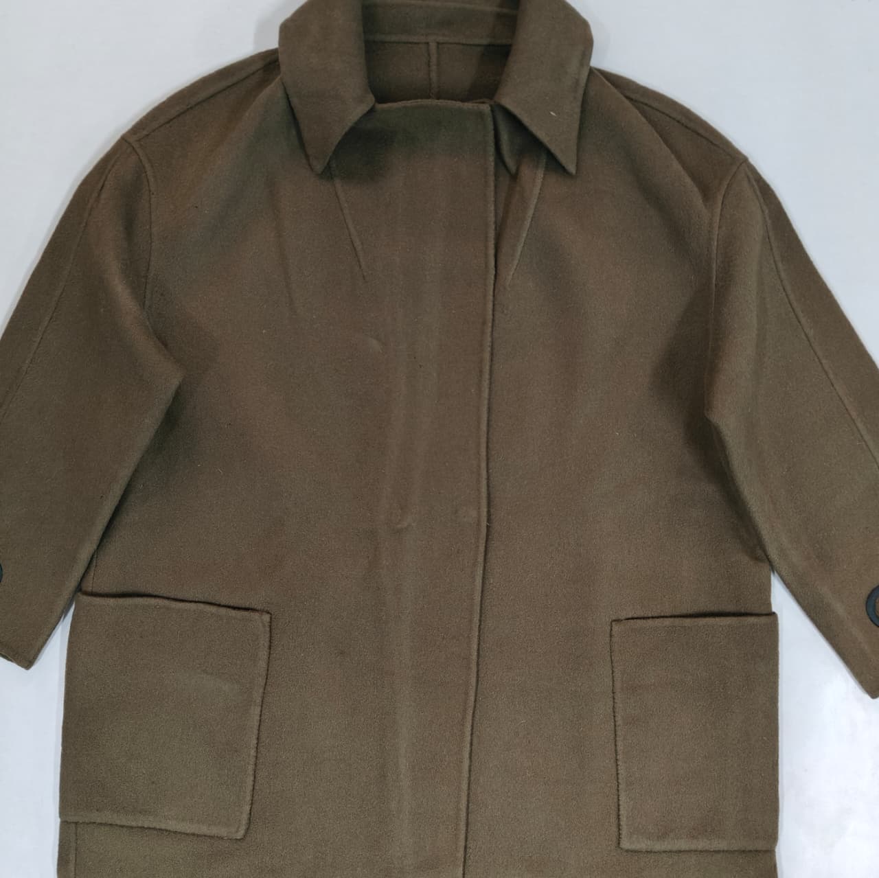 Women's Longcoat - Olive Green (XL) Without Arm Belt