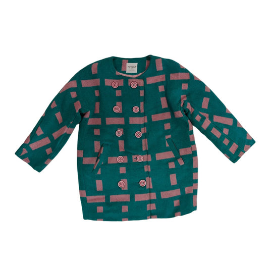 Women's Sweater - Green & Pink (2XS)