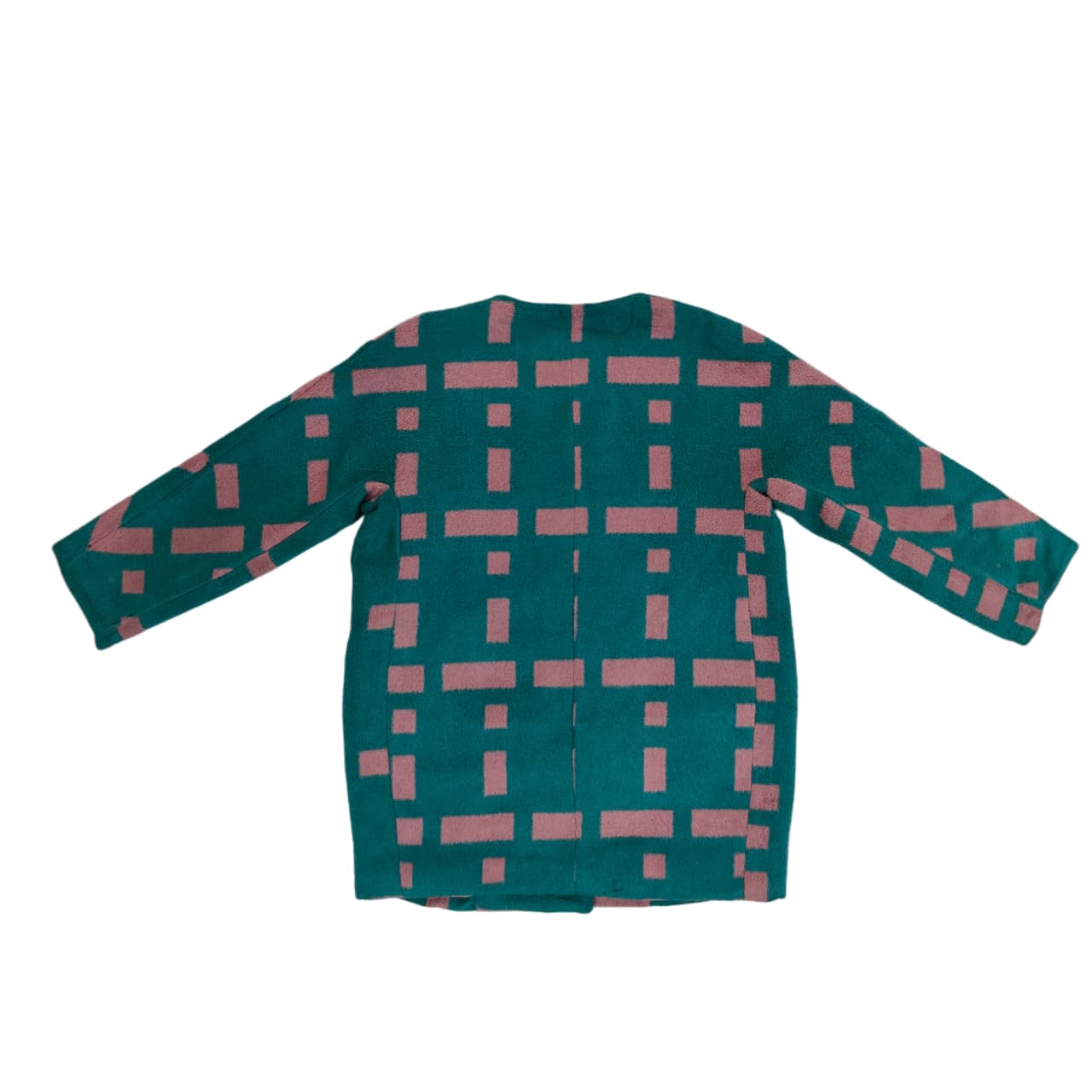 Women's Sweater - Green & Pink (2XS)