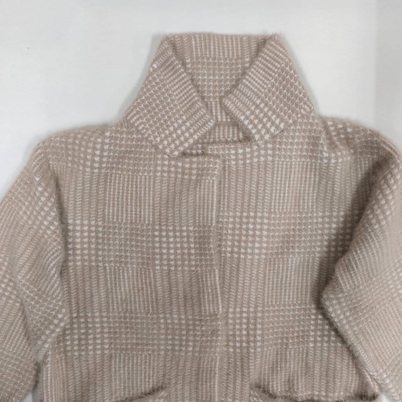 Women's Coat - Coffee Checkered (L)