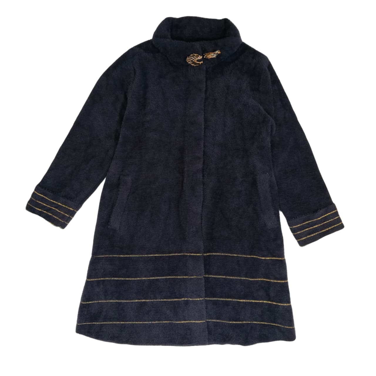 Women's Long Coat - Purplish Grey (M)