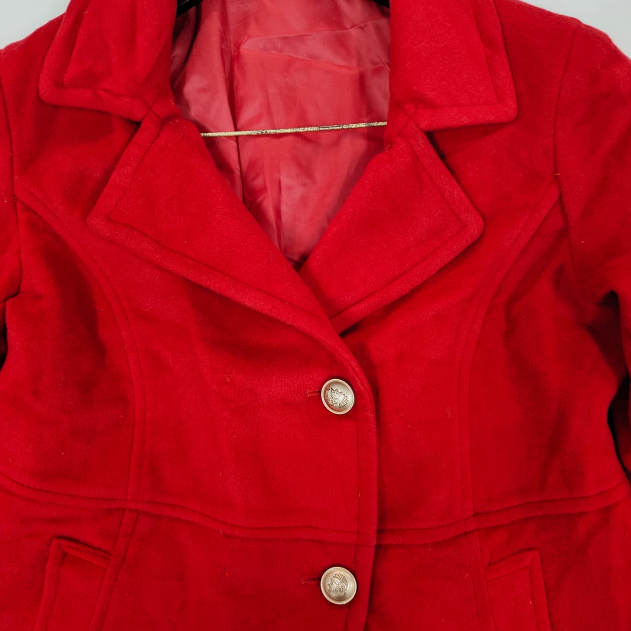 Women's Overcoat - Red (S)