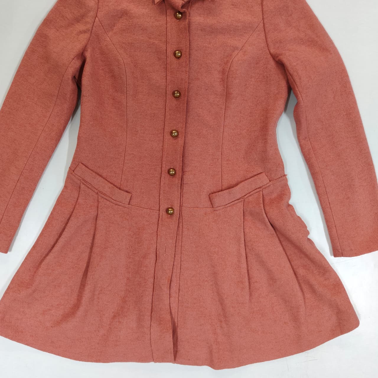 Women's Long Sweater- Dark Peach (2XS)