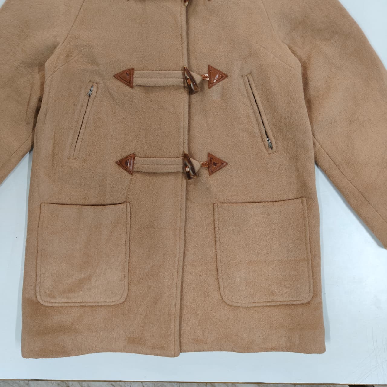 Women’s Hooded Coat - Brown (M)