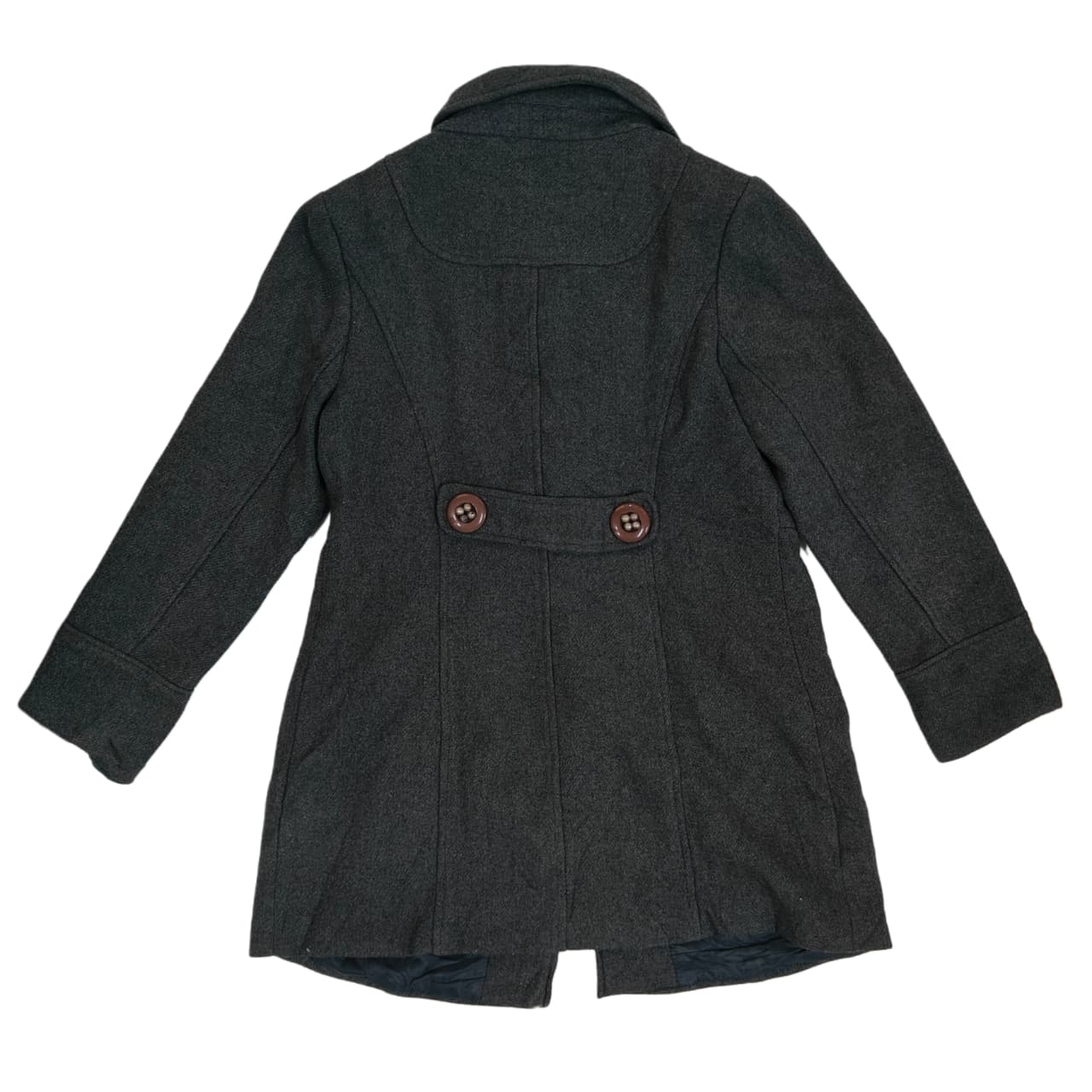 Women’s Long Coat - Dark Charcoal Grey (S)