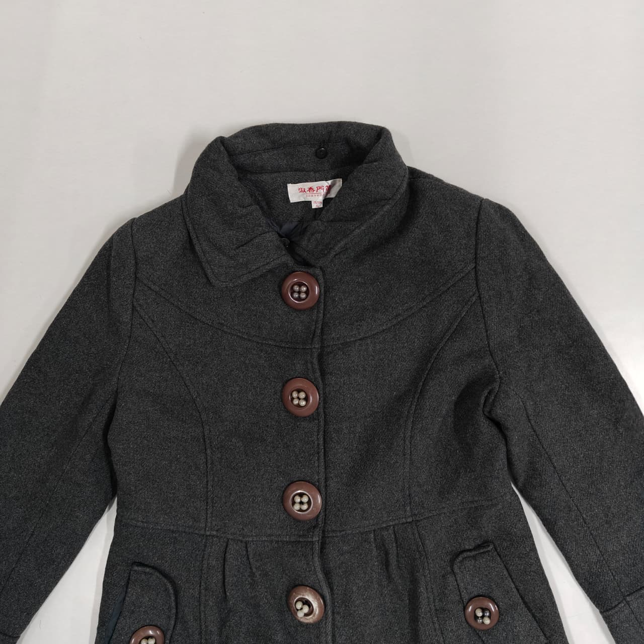 Women’s Long Coat - Dark Charcoal Grey (S)