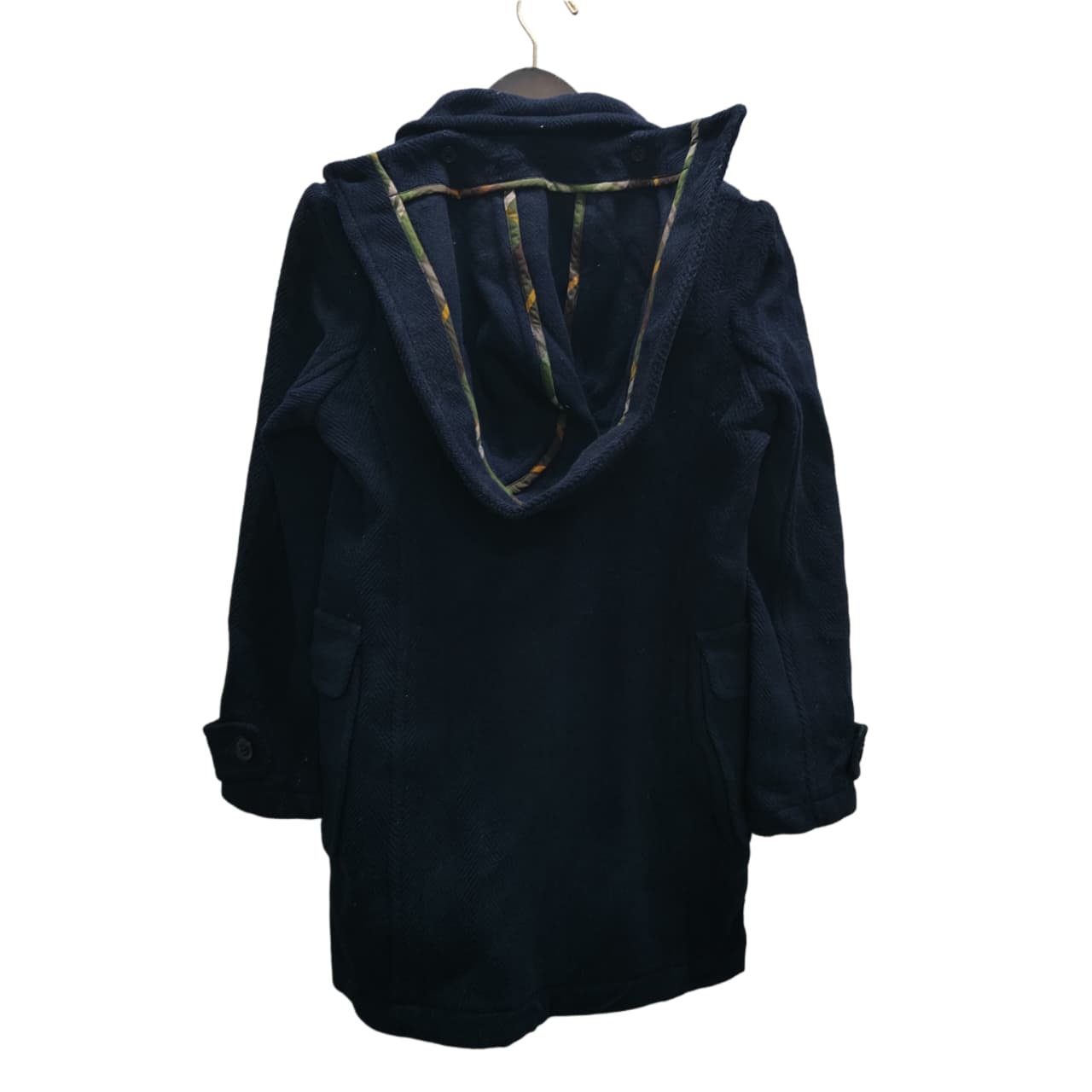 Women's Hooded Coat - Navy Blue (M)