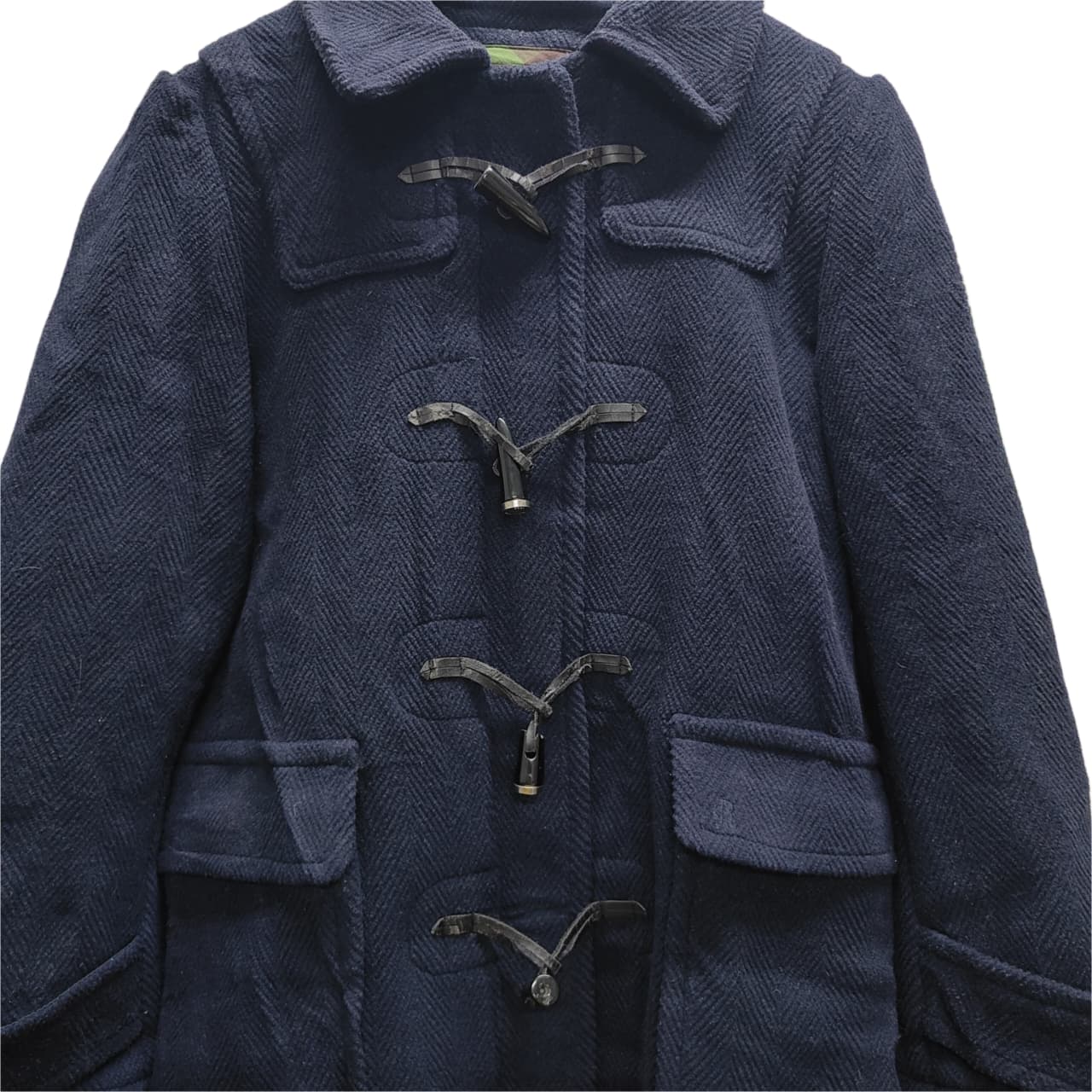 Women's Hooded Coat - Navy Blue (M)