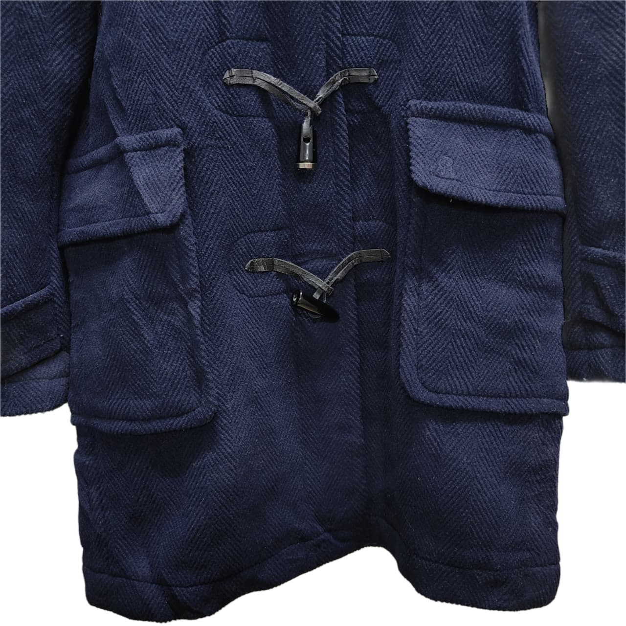 Women's Hooded Coat - Navy Blue (M)