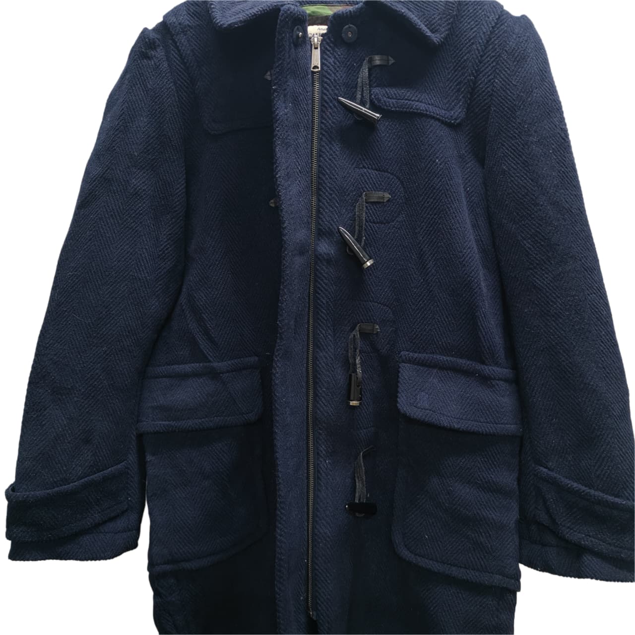 Women's Hooded Coat - Navy Blue (M)