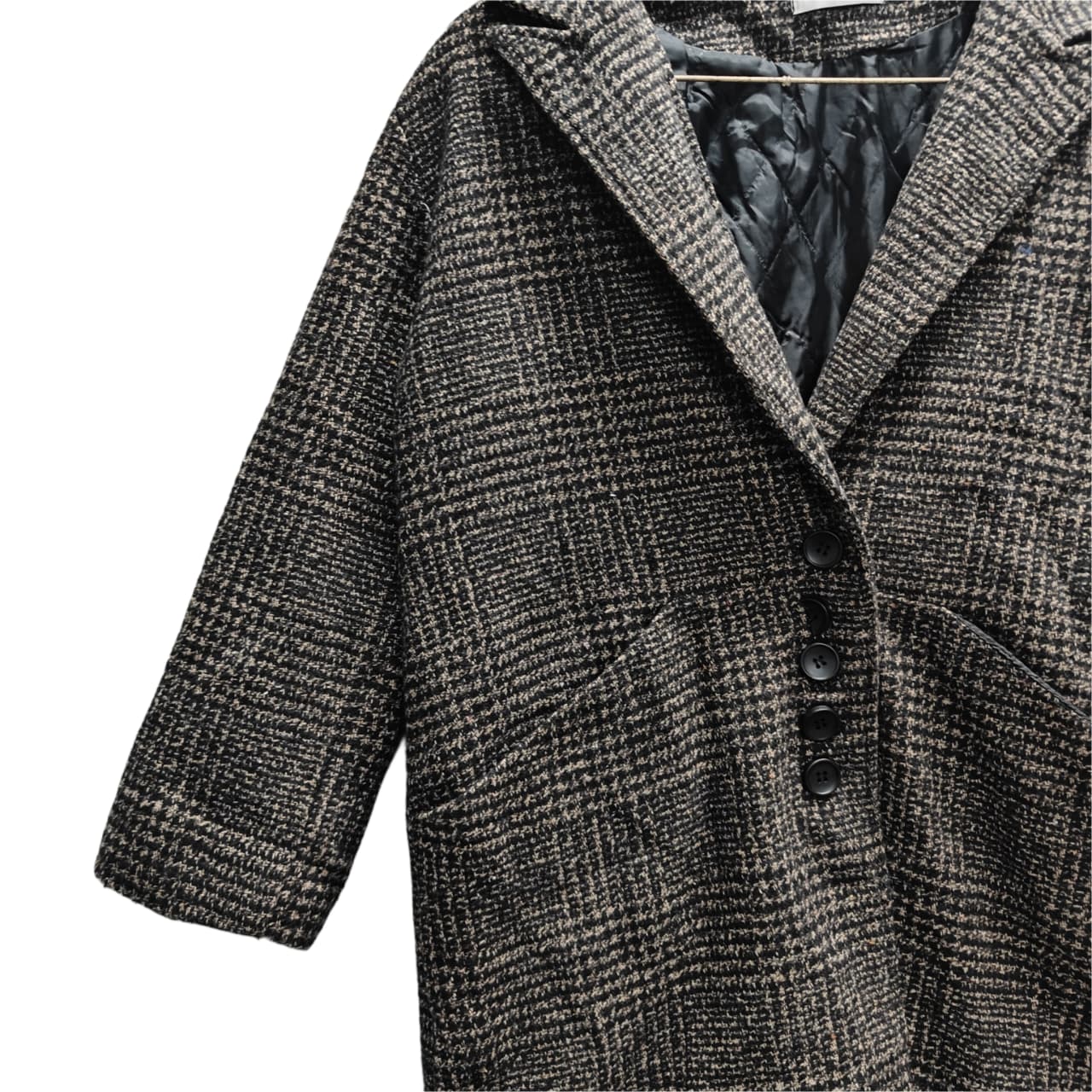 Women’s Longcoat - Coffee & Black (L)