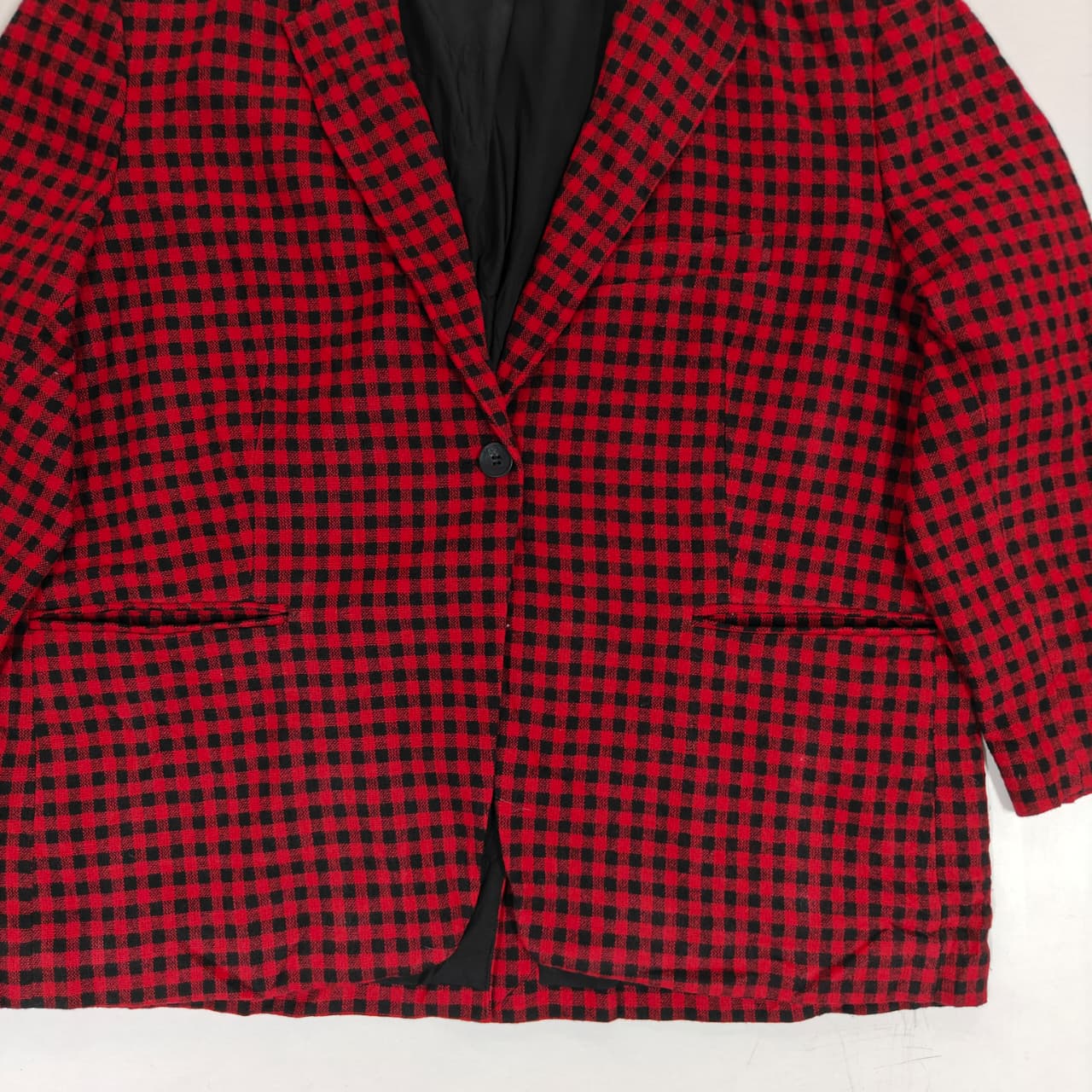 Women’s Coat - Red & Black Checkered (3XL)