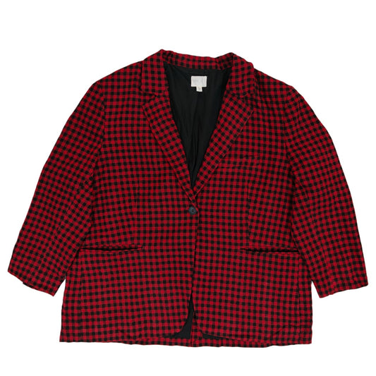Women’s Coat - Red & Black Checkered (3XL)