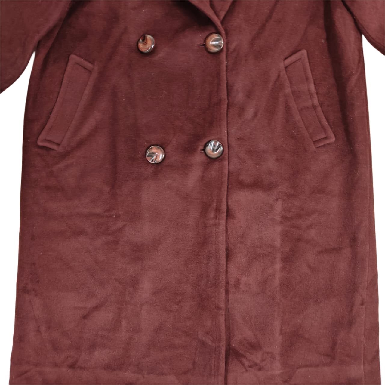Women's Longcoat - Dark Maroon (5XL)