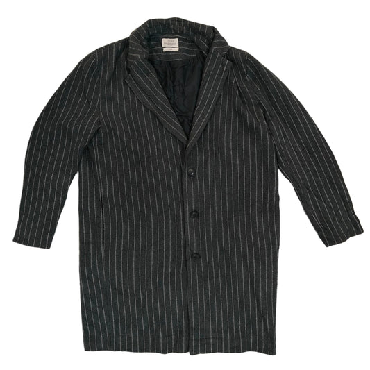 Men's Coat - Black & Grey Striped (3XL)