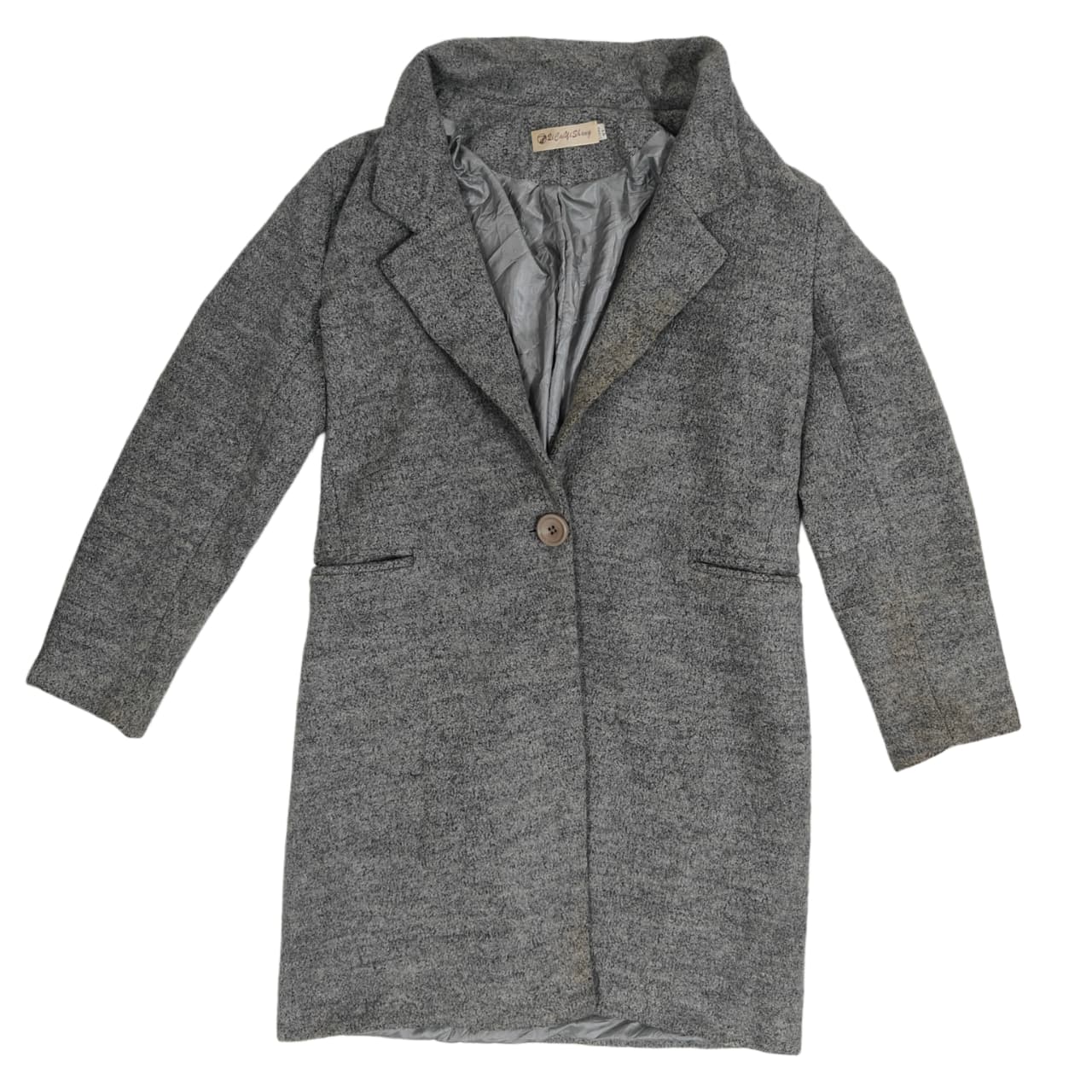 Women's Long coat - Light Grey (XS)