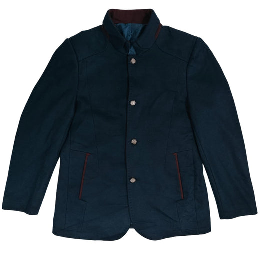 Men's Coat - Navy Blue (L)