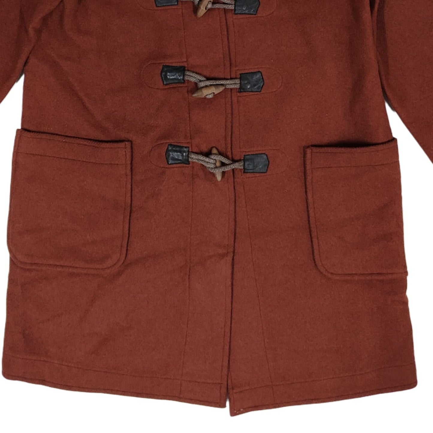 Women's Hooded Longcoat - Reddish Brown (XXL)