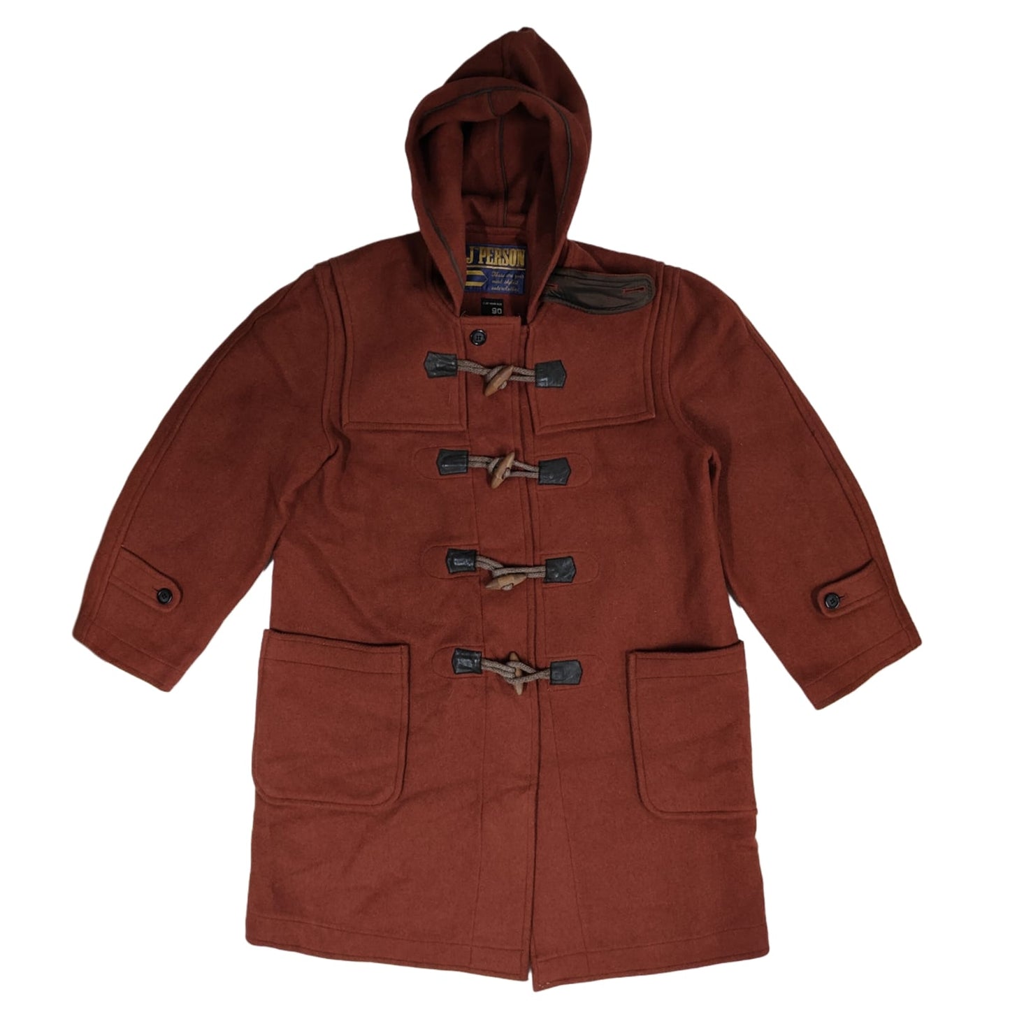 Women's Hooded Longcoat - Reddish Brown (XXL)
