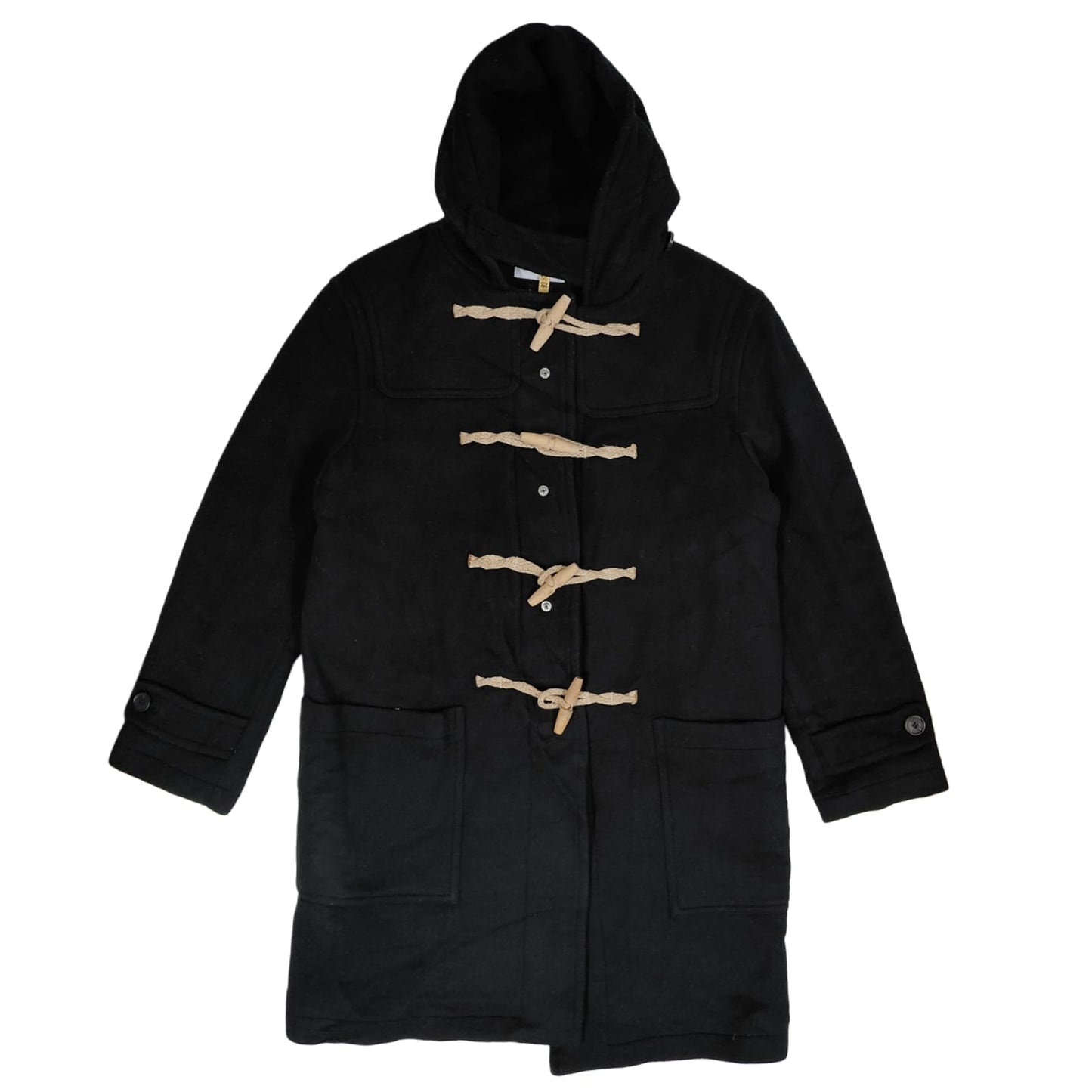 Women's Hooded Longcoat - Black (3XL)