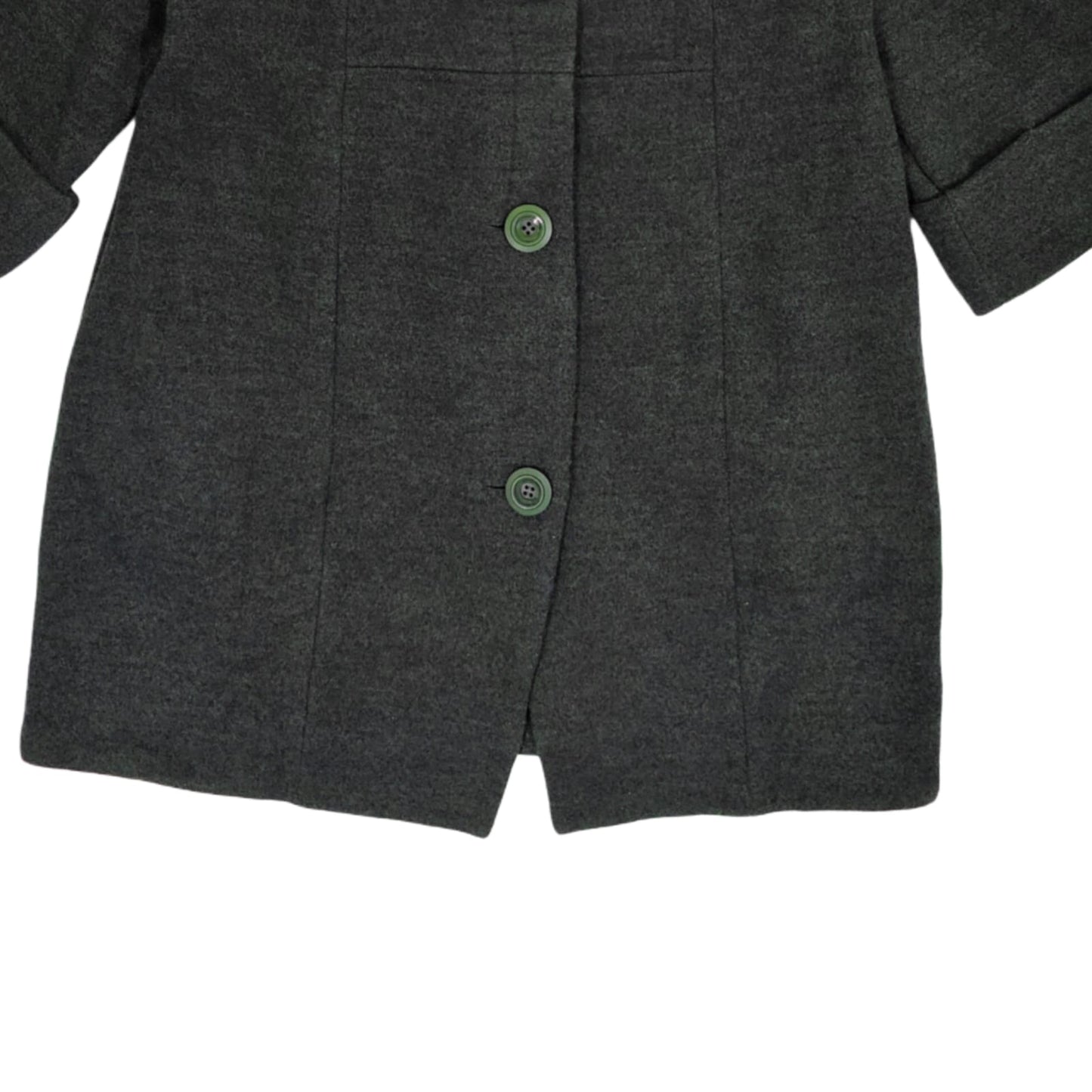 Women's Hooded Coat - Olive Green (XXL)