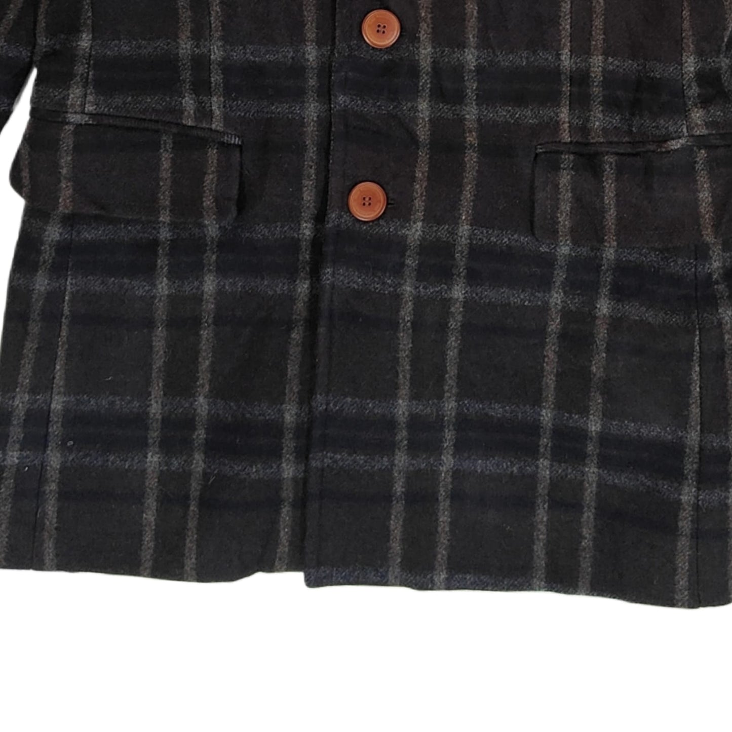 Men's Blazer - Coffee Checkered (S)