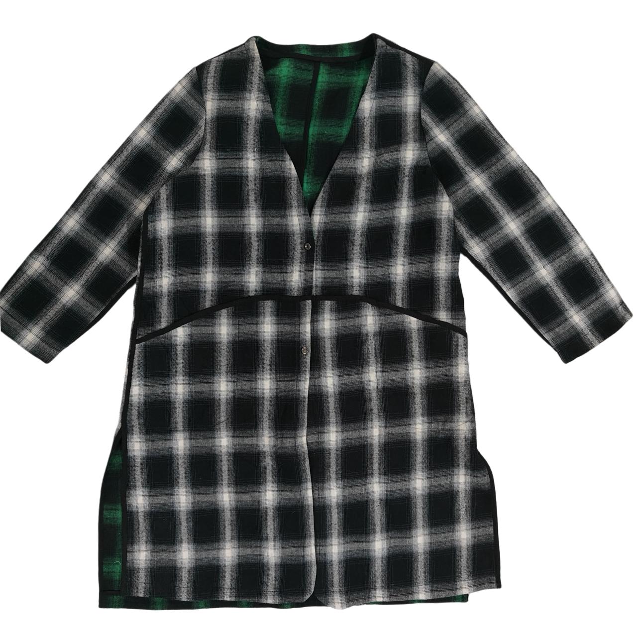 Women’s Sweatshirt - Black & White Checkered (XL)