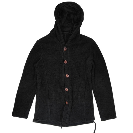 Men's Hooded Coat - Black (XS)