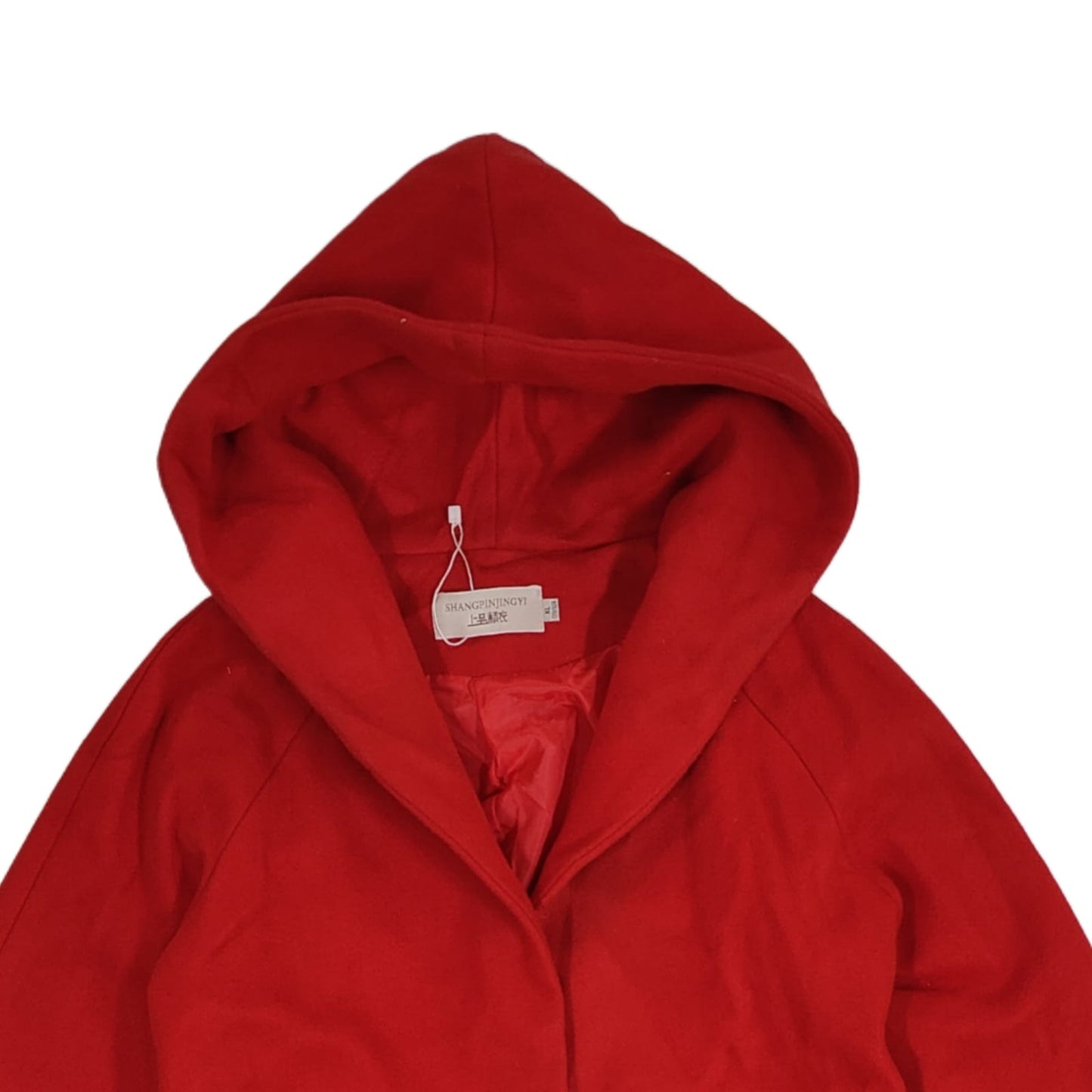 Women’s Hooded Longcoat - Red (M)