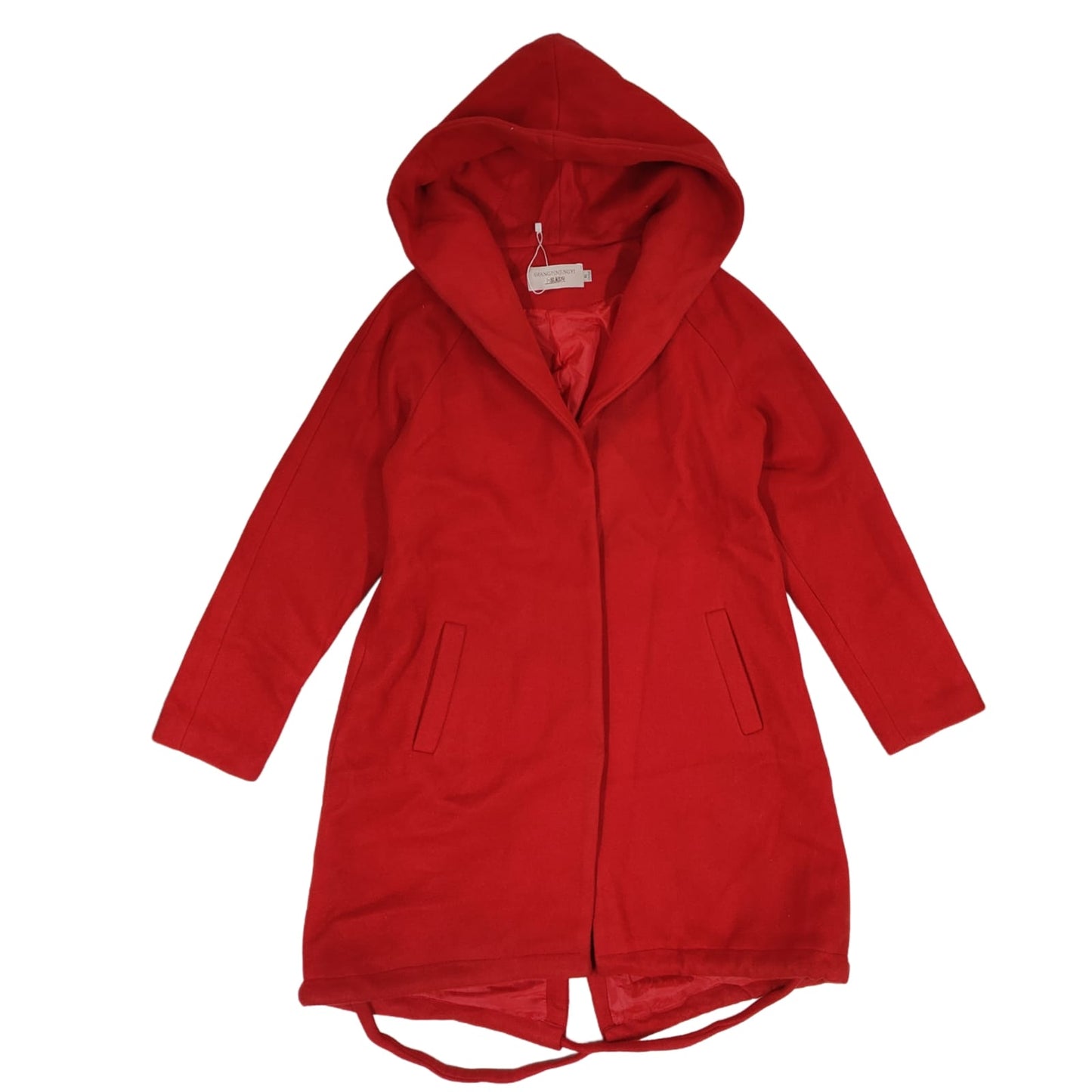 Women’s Hooded Longcoat - Red (M)