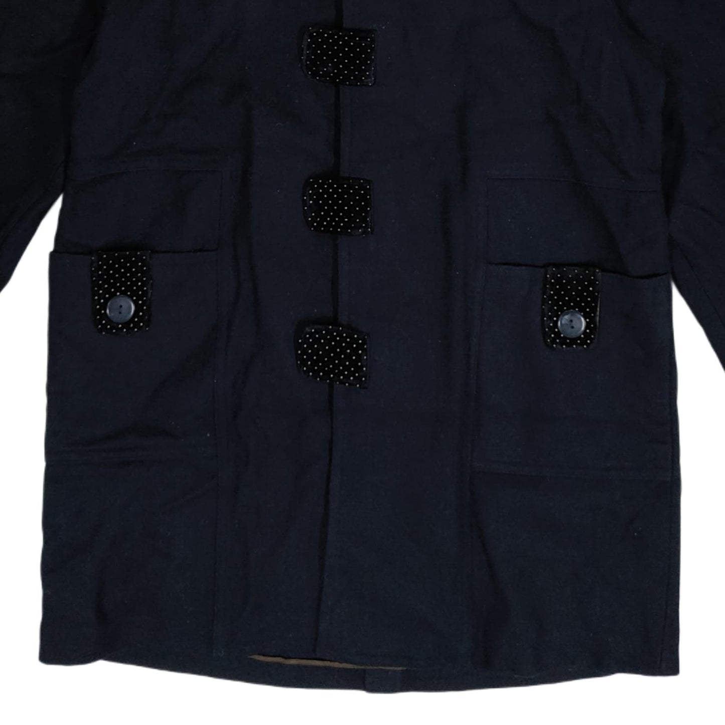 Men's Hooded Coat - Black (XXL)