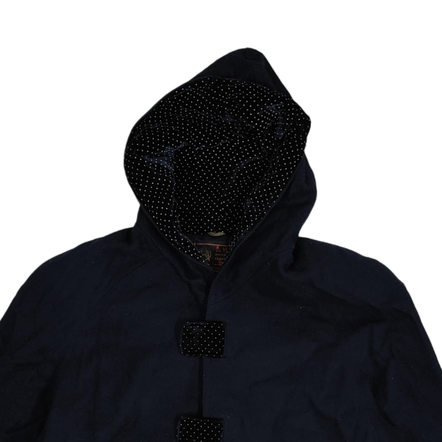 Men's Hooded Coat - Black (XXL)