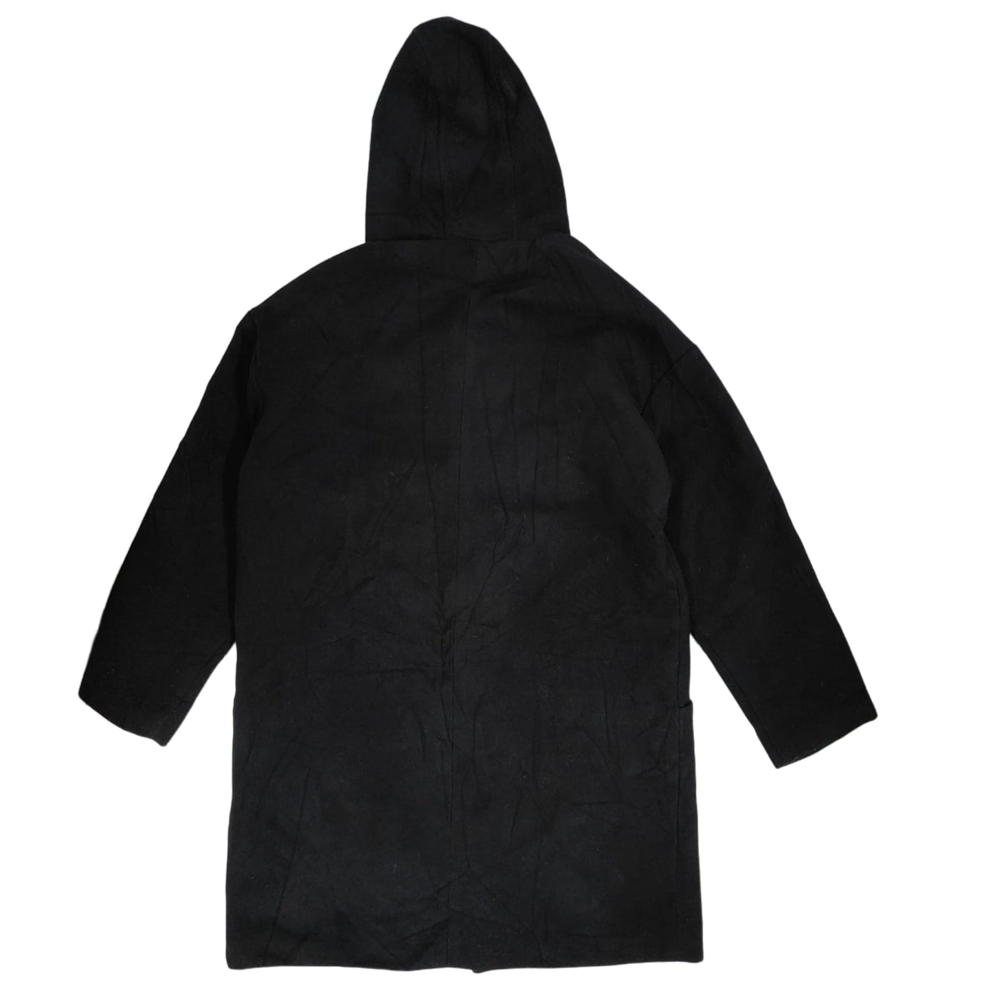 Men's Hooded Coat - Black (XXL)