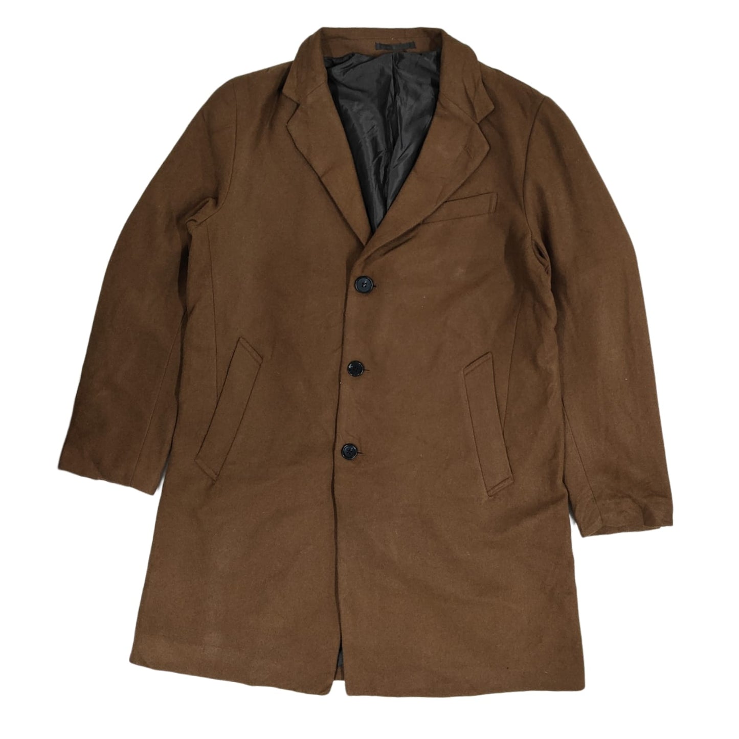 Men's Longcoat - Brown (XL)