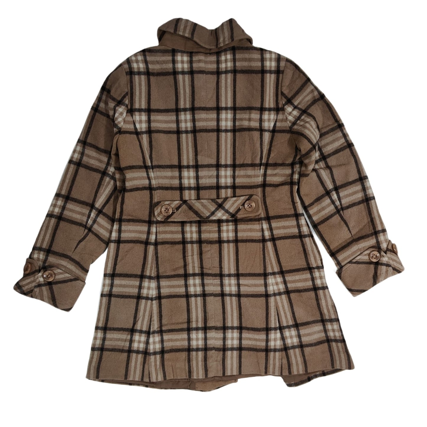 Women’s Longcoat - Brown Checkered (XS)