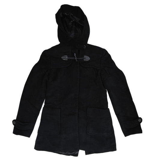 Women's Hooded Coat - Black(XS)